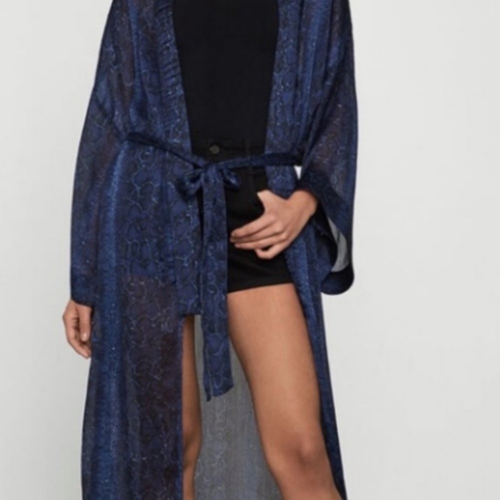 Nwt Bcbgmaxazria Pacific Blue Python Snakeskin Ch… - image 3